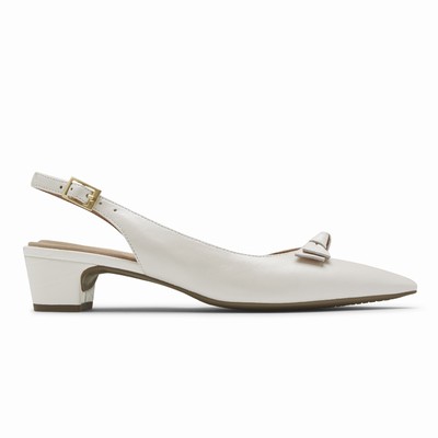 Rockport Total Motion Gracie Bow Slingback Heels Damen Weiß YAX-394670
